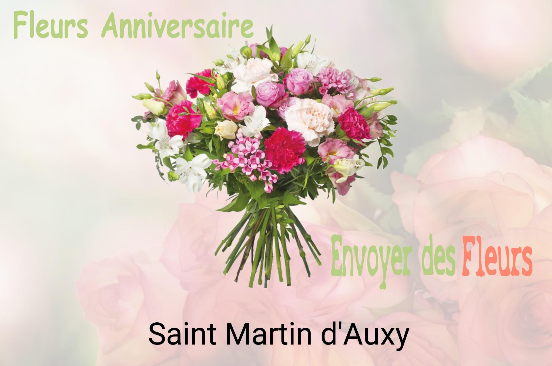 Bouquet de fleurs d’anniversaire livré à Saint-Martin-d'Auxy